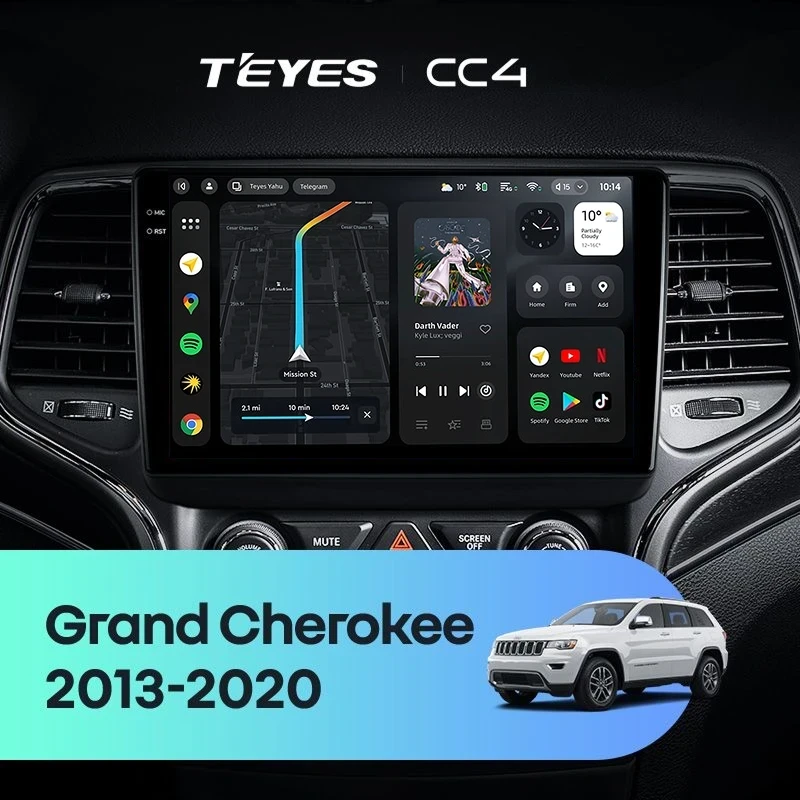 Штатная магнитола Teyes CC4 8/128 Jeep Grand Cherokee WK2 (2013-2020) F2