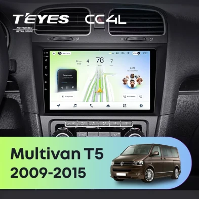 Штатная магнитола Teyes CC4L 6/64 Volkswagen Multivan T5 (2009-2015)