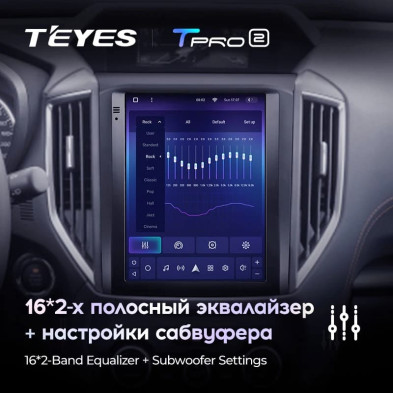 Штатная магнитола Tesla style Teyes TPRO 2 3/32 Subaru Forester 5 SK S14 (2018-2021)
