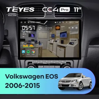 Штатная магнитола Teyes CC4 Pro 12/256 Volkswagen EOS (2006-2015) (11")