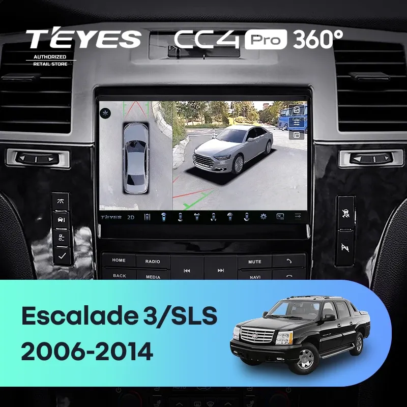 Штатная магнитола Teyes CC4 Pro 360 12/256 Cadillac SLS (2007-2012)