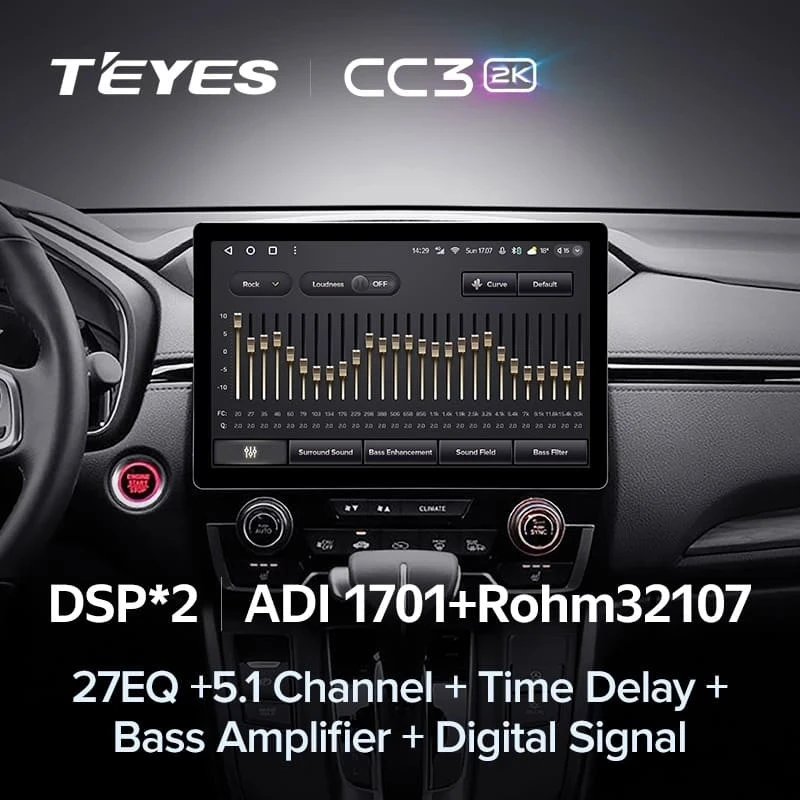 Штатная магнитола Teyes CC3 2K 4/64 Lada Vesta (2023-2026) F2 Тип-A (11")