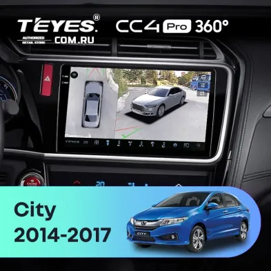 Штатная магнитола Teyes CC4 Pro 360 12/256 Honda City (2014-2017) Тип-B