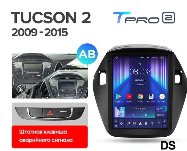 Штатная магнитола Tesla style Teyes TPRO 2 4/64 Hyundai IX35 (2009-2015) F1 Тип-AB