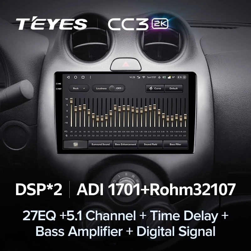 Штатная магнитола Teyes CC3 2K 4/32 Nissan March K13 (2010-2013)