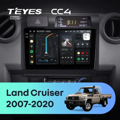 Штатная магнитола Teyes CC4 8/128 Toyota Land Cruiser 70 Series LC 79 (2007-2020)