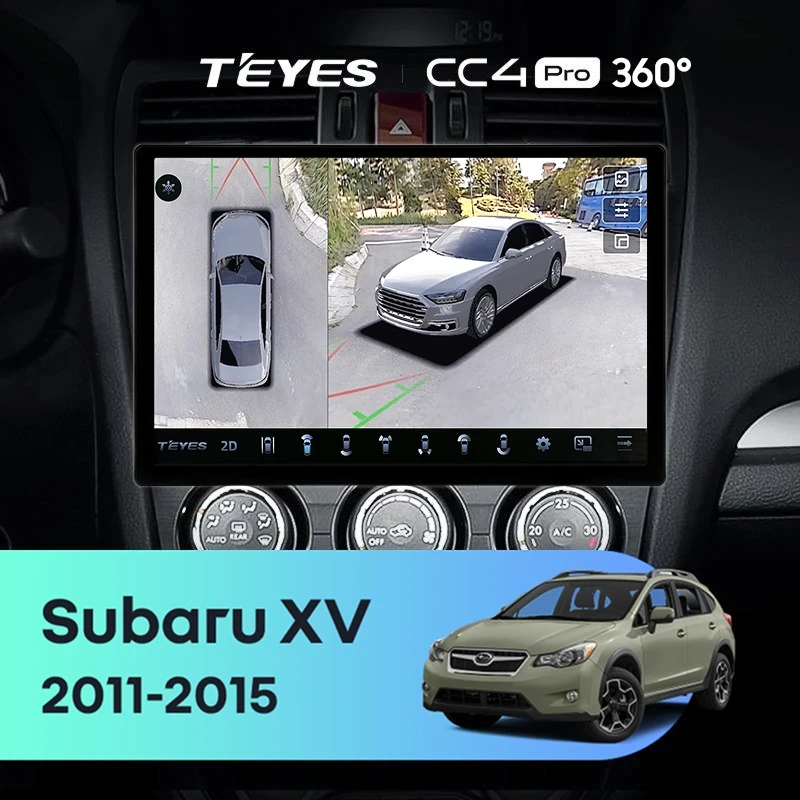 Штатная магнитола Teyes CC4 Pro 360 8/128 Subaru XV (2011-2015) Тип-A (11")