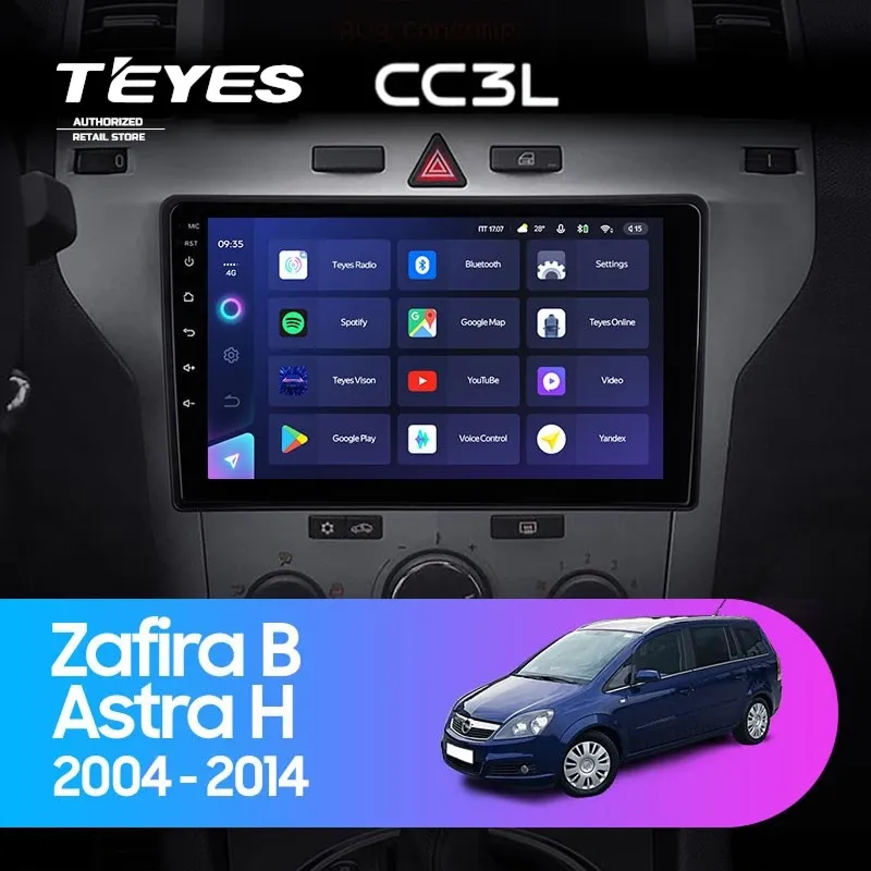 Штатная магнитола Teyes CC3L 4/32 Opel Astra H (2004-2014) F2