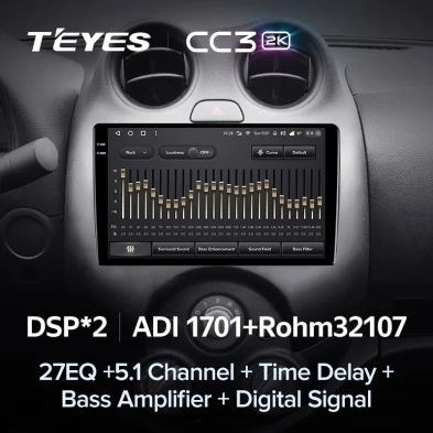 Штатная магнитола Teyes CC3 2K 4/64 Nissan March K13 (2010-2013)