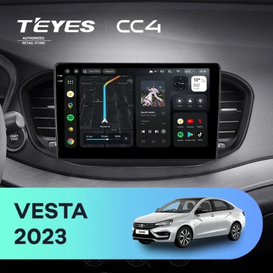 Штатная магнитола Teyes CC4 8/128 LADA Vesta (2023-2026) F2 Тип-A