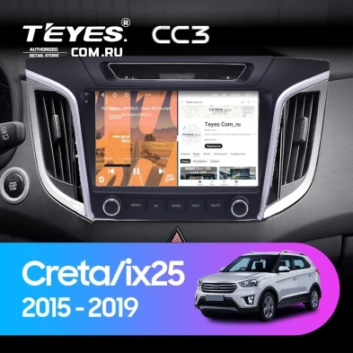 Штатная магнитола Teyes CC3 4/32 Hyundai Creta 1 (2015-2019) с кнопками