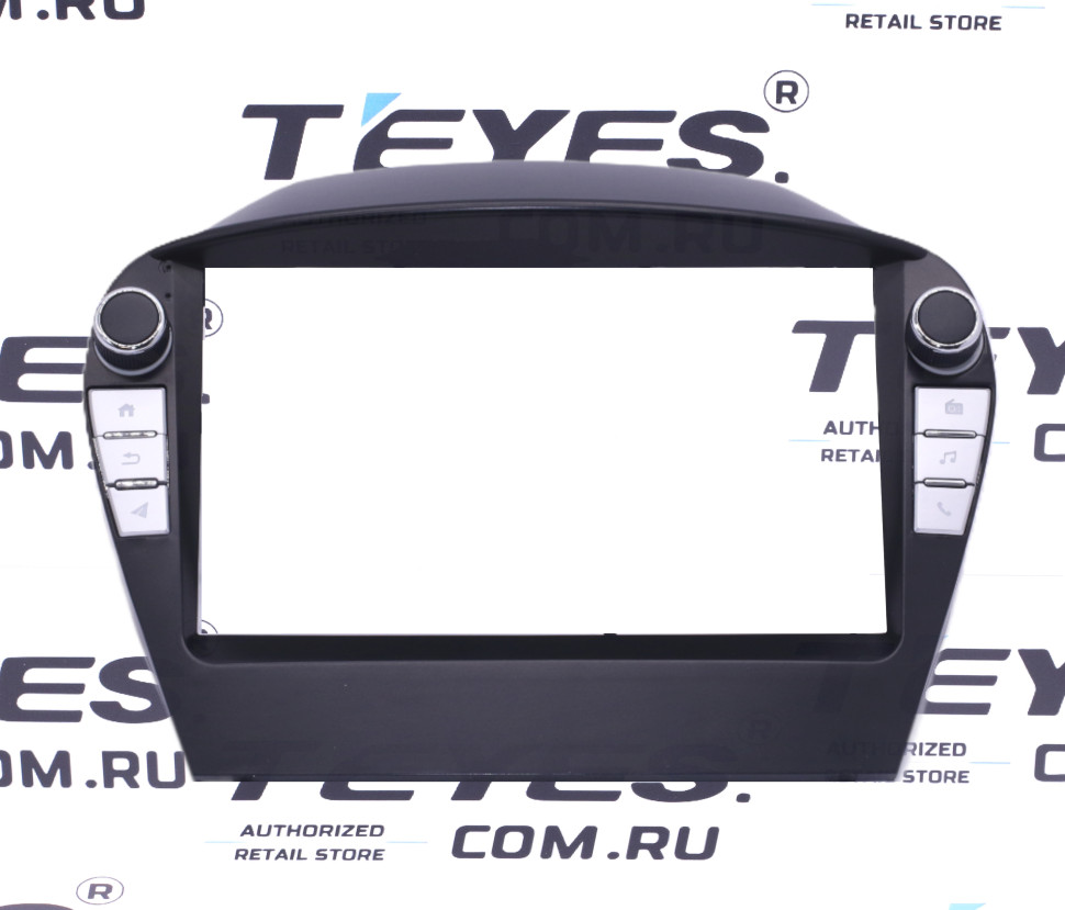 Переходная рамка Hyundai IX35 (2009-2015) (с кнопками) (AB - без штатного усилителя) (9")