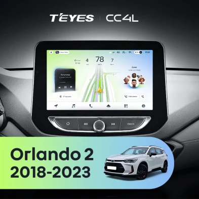 Штатная магнитола Teyes CC4L 6/64 Chevrolet Orlando 2 (2018-2023)