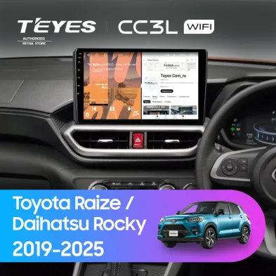 Штатная магнитола Teyes CC3L WiFi 2/32 Toyota Raize (2019-2025) F2 Правый руль