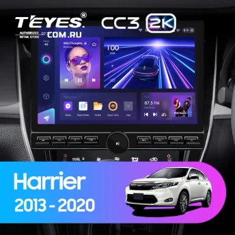 Штатная магнитола Teyes CC3 2K 6/128 Toyota Harrier XU60 (2013-2020) F1 (13" с кнопками)