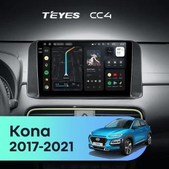 Штатная магнитола Teyes CC4 6/64 Hyundai Kona (2017-2021)
