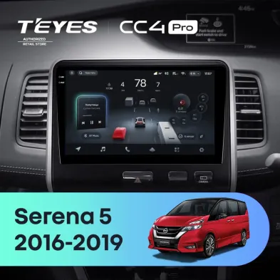 Штатная магнитола Teyes CC4 Pro 8/128 Nissan Serena 5 C27 (2016-2019) F2 правый руль