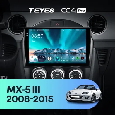 Штатная магнитола Teyes CC4 Pro 8/128 Mazda MX-5 (2008-2015)