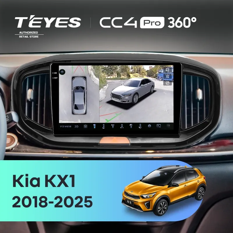 Штатная магнитола Teyes CC4 Pro 360 8/128 Kia KX1 (2018-2025)