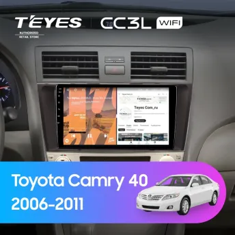 Штатная магнитола Teyes CC3L WiFi 2/32 Toyota Camry 6 XV 40 (2006-2011) F3 (черная)