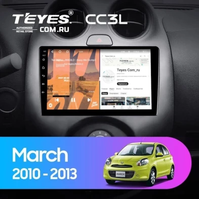 Штатная магнитола Teyes CC3L 4/64 Nissan March K13 (2010-2013)
