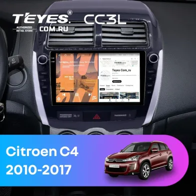 Штатная магнитола Teyes CC3L 4/32 Citroen C4 Aircross  (2010-2017) Тип-B (9")