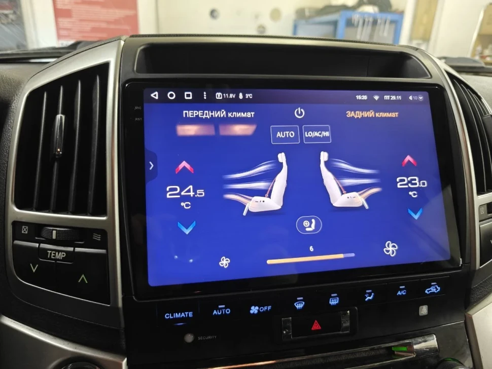 Переходная рамка Toyota Land Cruiser 200 (2007-2015) F3 Тип-A (10")