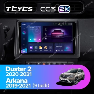 Штатная магнитола Teyes CC3 2K 4/64 Renault Arkana (2019-2021) F2