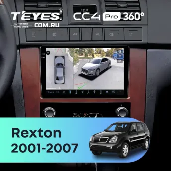 Штатная магнитола Teyes CC4 Pro 360 8/128 SsangYong Rexton 1 Y200 (2001-2007)