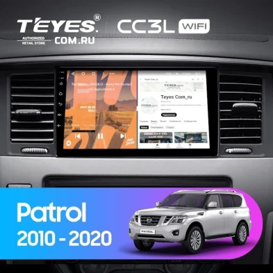Штатная магнитола Teyes CC3L WiFi 2/32 Nissan Patrol Y62 (2010-2020) F1 9"