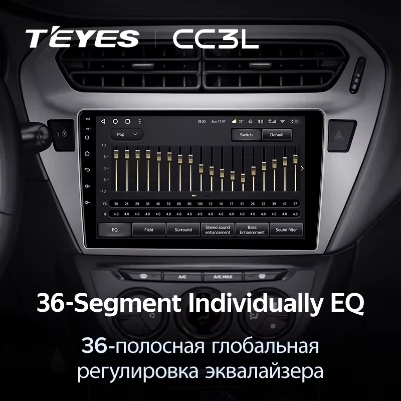 Штатная магнитола Teyes CC3L 4/32 Peugeot 301 (2012-2016) F2