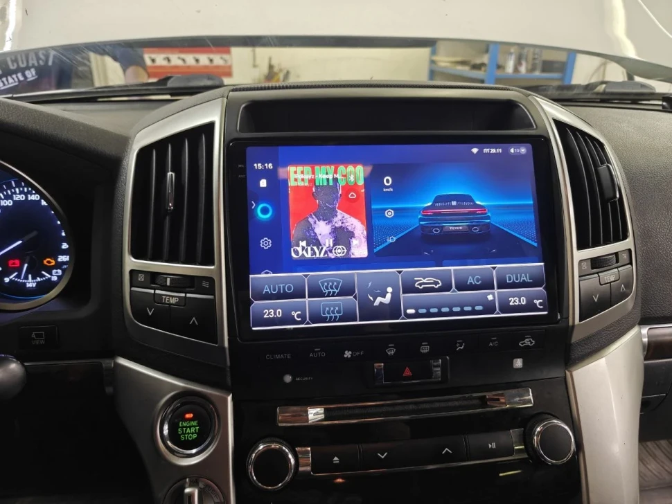 Переходная рамка Toyota Land Cruiser 200 (2007-2015) F3 Тип-C (10")