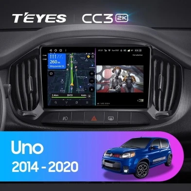 Штатная магнитола Teyes CC3 2K 4/32 Fiat Uno (2014-2020)