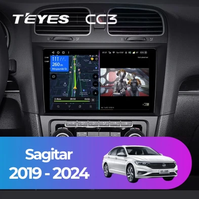 Штатная магнитола Teyes CC3 4/32 Volkswagen Sagitar (2019-2024)