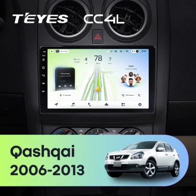Штатная магнитола Teyes CC4L 6/64 Nissan Qashqai 1 J10 (2006-2013) F2
