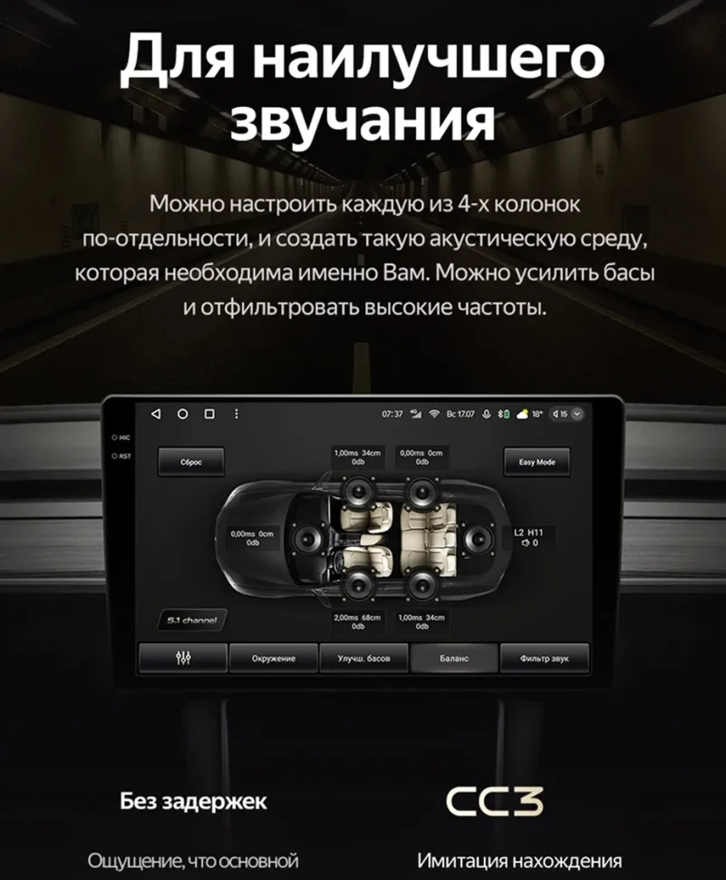 Штатная магнитола Teyes CC3 4/32 Hyundai Venue (2019-2025)