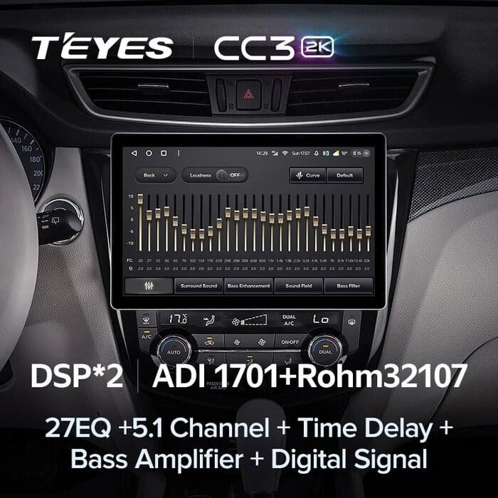 Штатная магнитола Teyes CC3 2K 6/128 Nissan X-Trail 3 T32 (2013-2021) F2 Тип-AВ (13")
