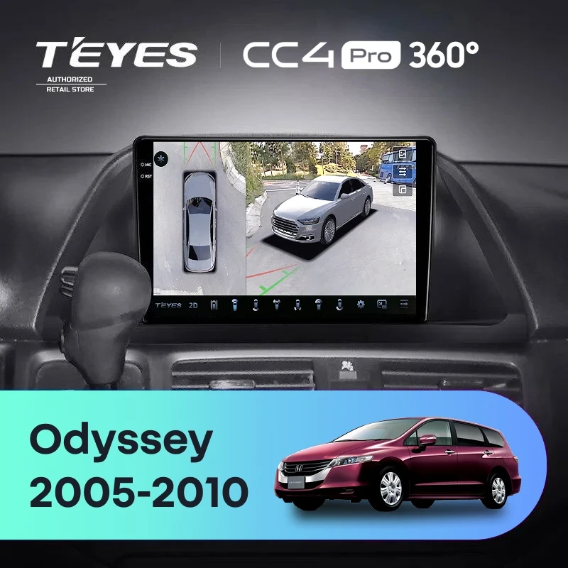 Штатная магнитола Teyes CC4 Pro 360 12/256 Honda Odyssey (2005-2010) (US EDITION)