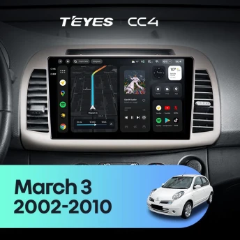 Штатная магнитола Teyes CC4 6/64 Nissan March 3 K12 (2002-2010)