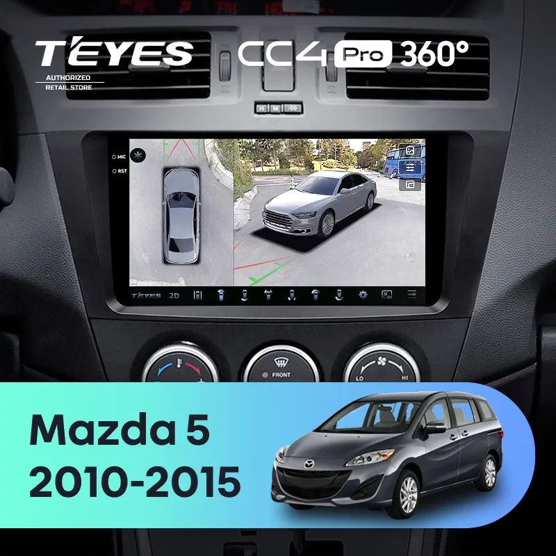 Штатная магнитола Teyes CC4 Pro 360 8/128 Mazda 5 3 CW (2010-2015)