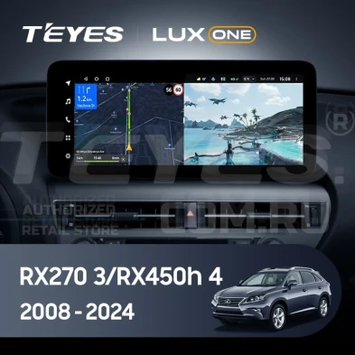 Штатная магнитола Teyes LUX ONE 4/32 Lexus RX450h 4 AL20 (2015-2024) Тип-D