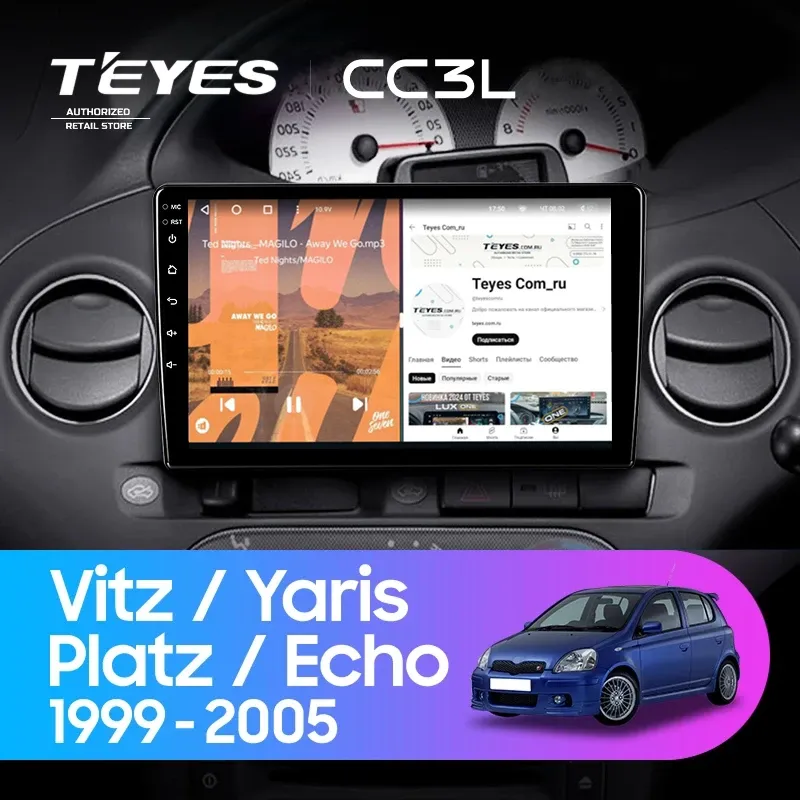 Штатная магнитола Teyes CC3L 4/64 Toyota Echo (1999-2005) F2