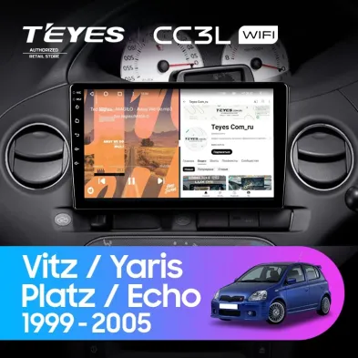 Штатная магнитола Teyes CC3L WiFi 2/32 Toyota Vitz XP10 (1999-2005) F2