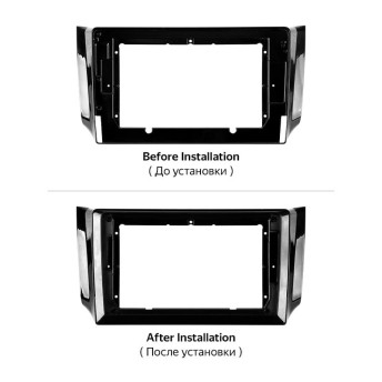 Переходная рамка Teyes с 10 на 9 дюймов черная F2