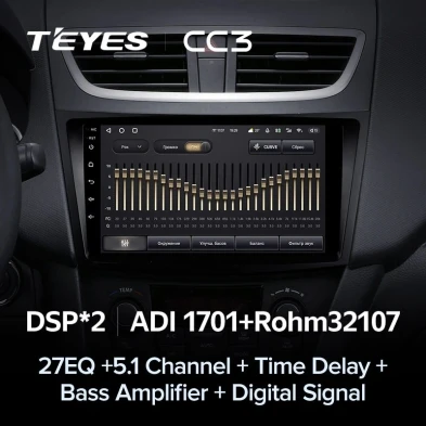 Штатная магнитола Teyes CC3 4/32 Suzuki Swift 4 (2011-2017)