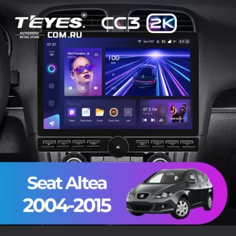 Штатная магнитола Teyes CC3 2K 6/128 Seat Altea (2004-2015) (13" с кнопками)