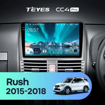 Штатная магнитола Teyes CC4 Pro 12/256 Toyota Rush (2015-2018) Правый руль