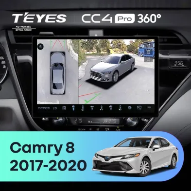 Штатная магнитола Teyes CC4 Pro 360 12/256 Toyota Camry 8 XV 70 (2017-2020) F1 (13")