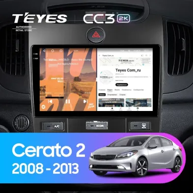 Штатная магнитола Teyes CC3 2K 4/64 Kia Cerato 2 TD (2008-2013) F3