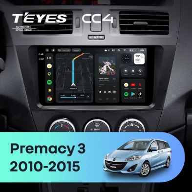 Штатная магнитола Teyes CC4 6/64 Mazda Premacy 3 (2010-2015)